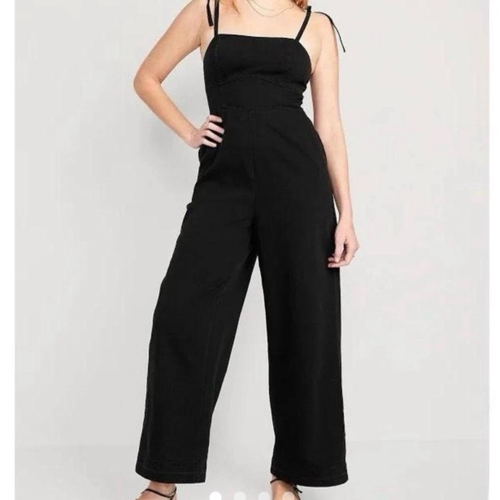 Old Navy Tie-Shoulder Corset Cami Jumpsuit